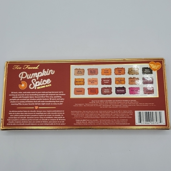 Too Faced Pumpkin Spice Second Slice Eye Shadow Palette - Picture 11 of 13
